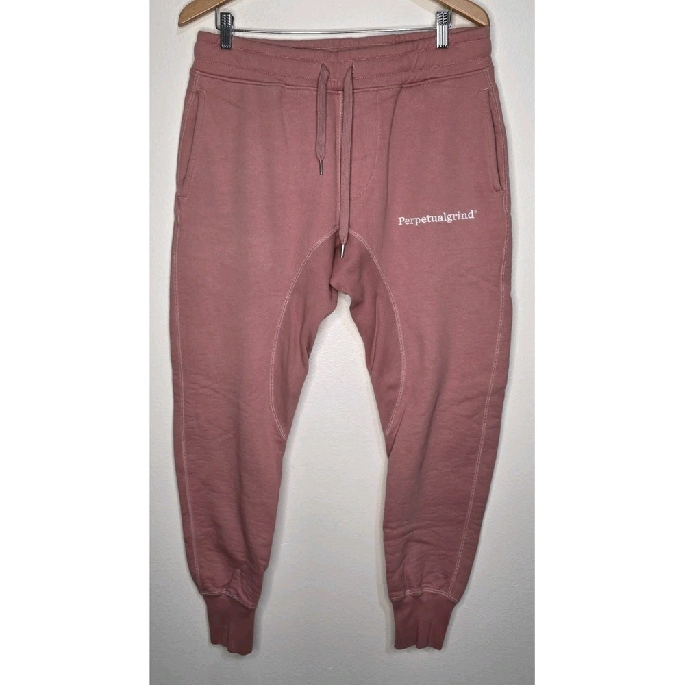 Perpetual Grind Heavy Duty Jogger Sweatpants Unisex M Washed Mauve Lounge Street